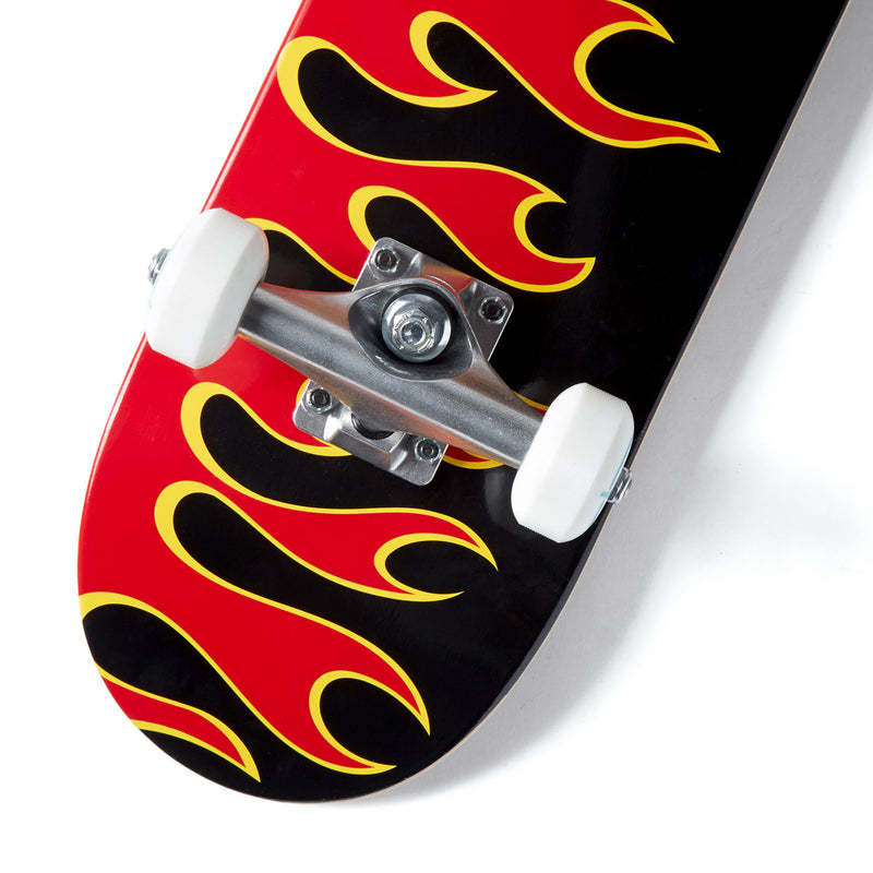 CCS Flames Mini Skateboard Complete - Black/Red