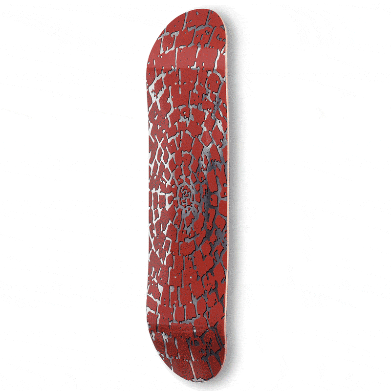 CCS Shatter Foil Skateboard Complete - Rust
