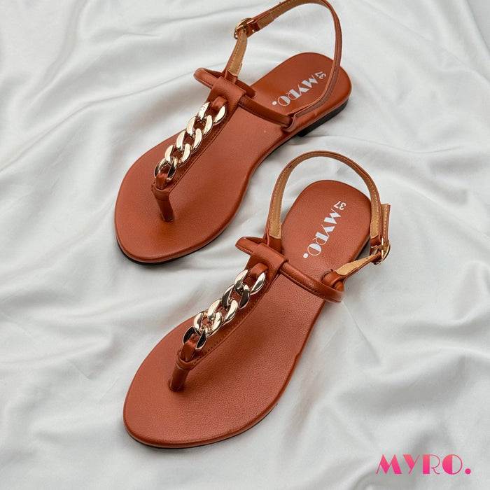 Chainova Mustard Thongs - MYRO