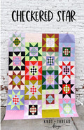 Checkered Star Quilt Paper Pattern|| Knot + Thread