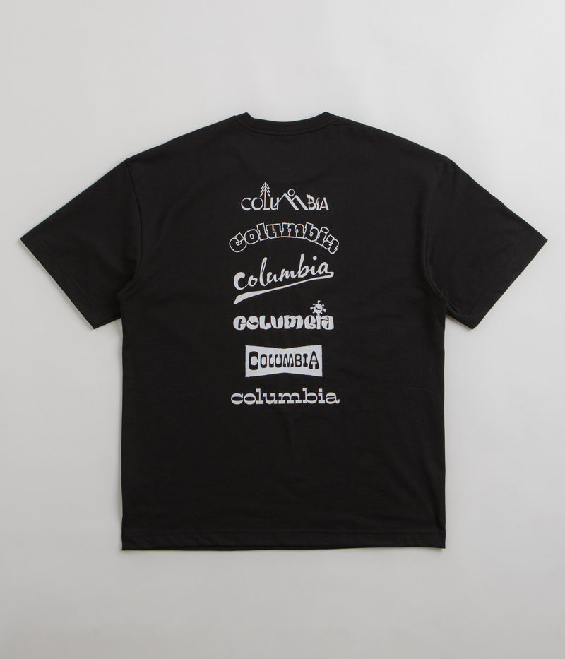 Columbia Burnt Lake Graphic T-Shirt in Black and Branded Jumble