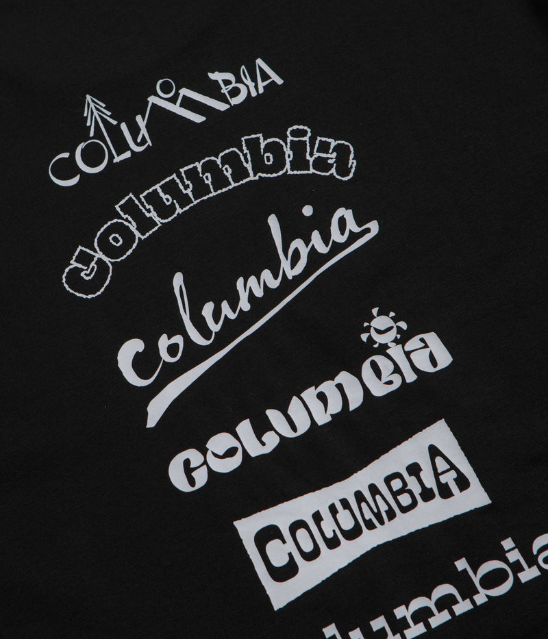 Columbia Burnt Lake Graphic T-Shirt in Black and Branded Jumble