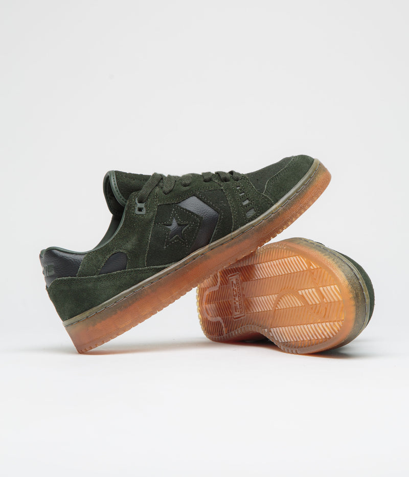 Converse AS-1 Pro Ox Shoes in Green Onyx and Dense Canopy / Black