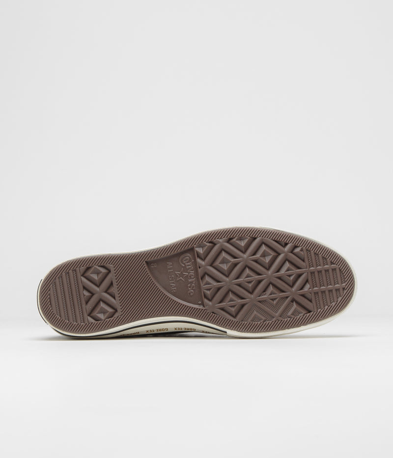 Converse Chuck 70 Hi Gore-Tex Shoes in Black and Toadstool Tan / Egret