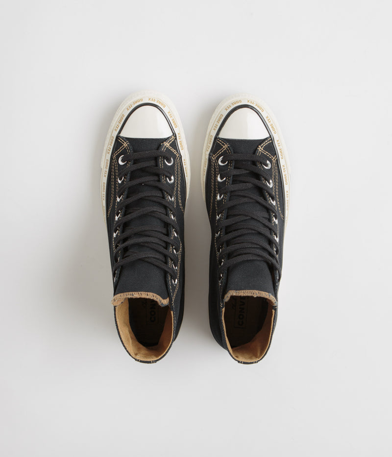 Converse Chuck 70 Hi Gore-Tex Shoes in Black and Toadstool Tan / Egret