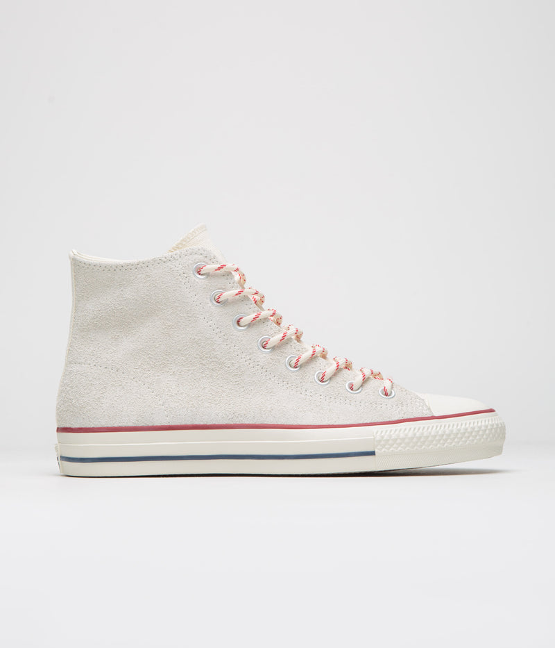 Converse Cons CTAS Pro Hi Outdoor Shoes in Egret and Red / Blue