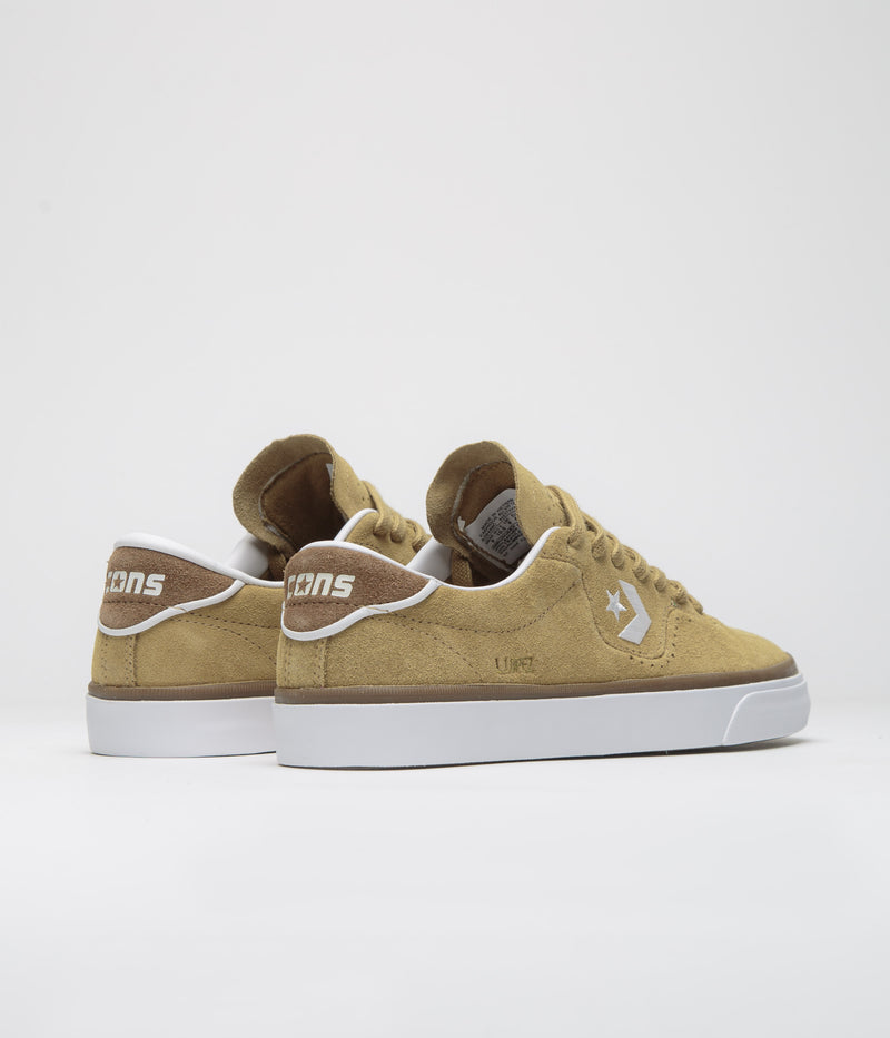 Converse Cons Louie Lopez Pro Ox Shoes in Toadstool Tan and Dark Whiskey
