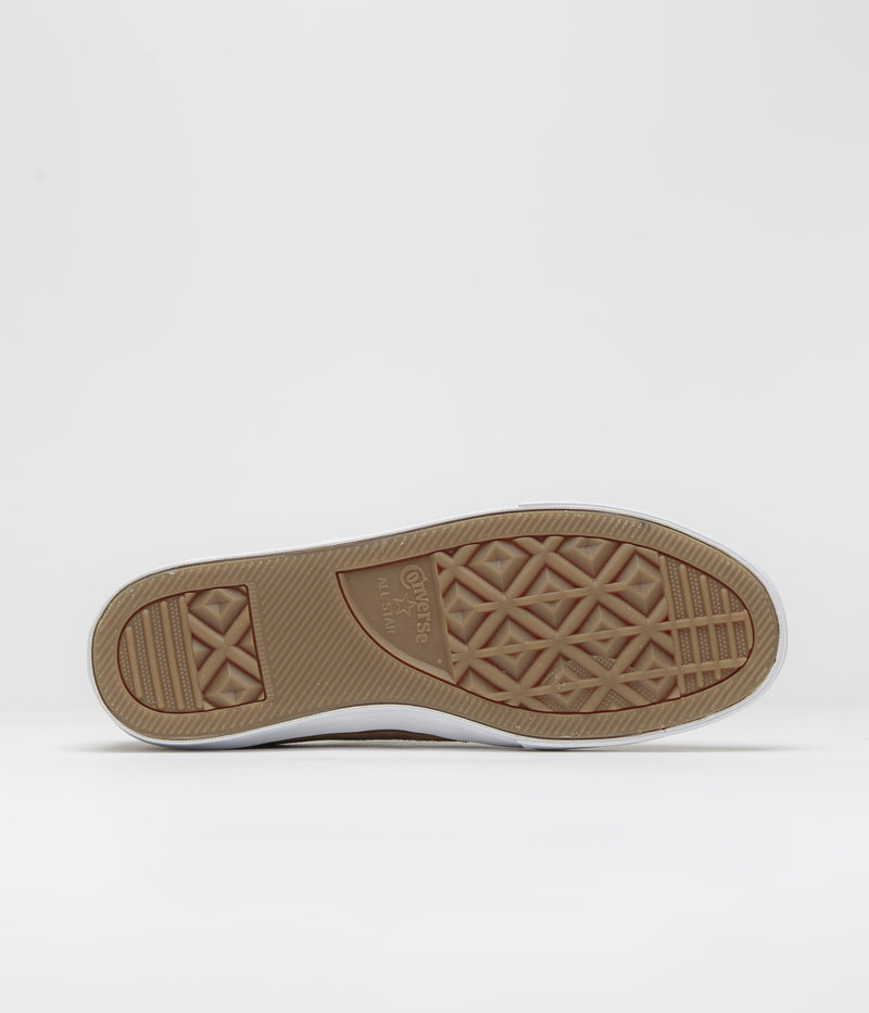 Converse Cons Louie Lopez Pro Ox Shoes in Toadstool Tan and Dark Whiskey