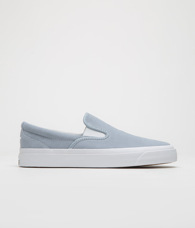 Converse One Star CC Slip Pro Shoes in Wet Stone and White / White