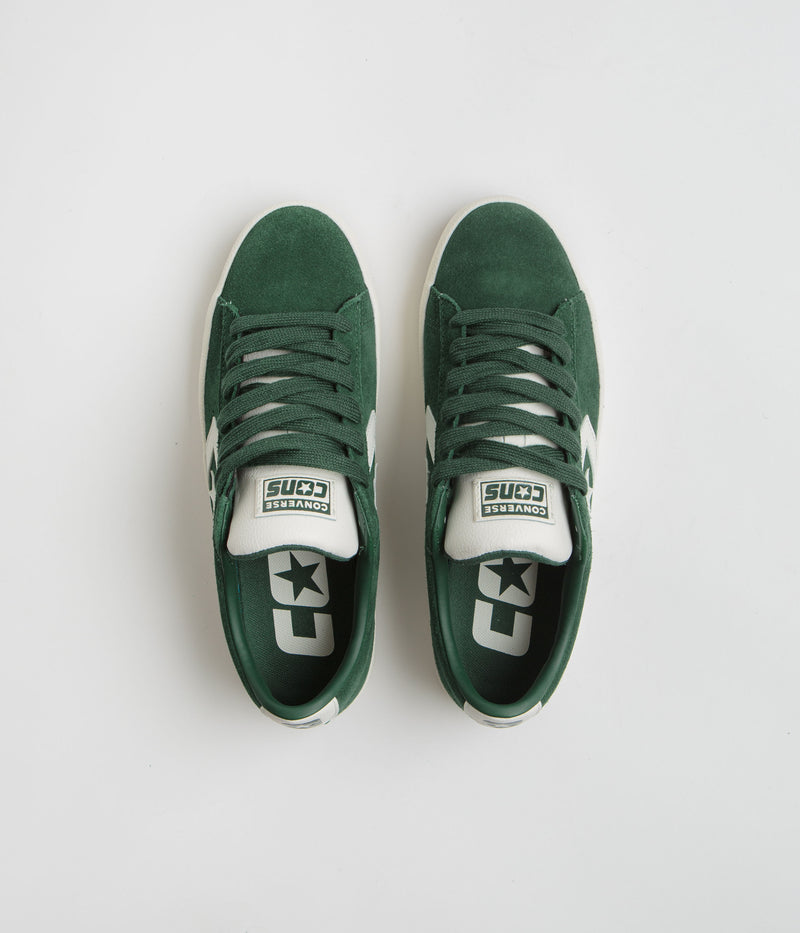 Converse PL Vulc Pro Ox Shoes in Green Envy and Egret / Gum Honey