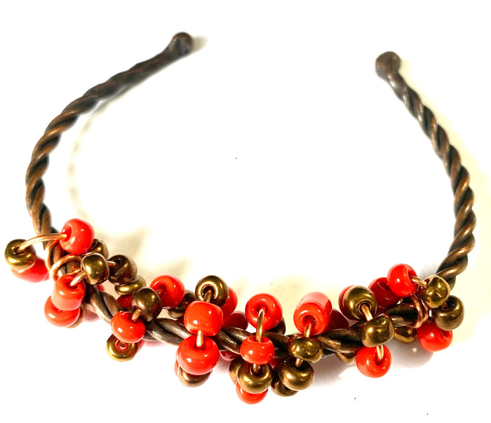 Copper Beaded Bracelet- 13