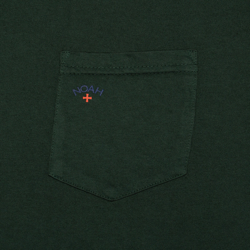 Noah | Core Logo Pocket T-Shirt Color : Forest Green