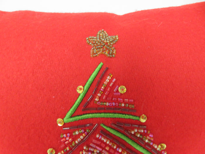 Crate & Barrel Christmas Throw Pillow