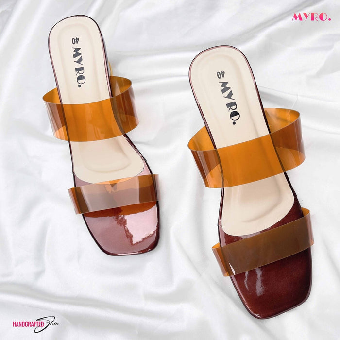 Crystalene Choclate Heel - MYRO