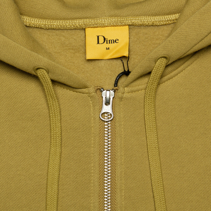 Dime | Cursive Zip Hoodie
Color : Oak