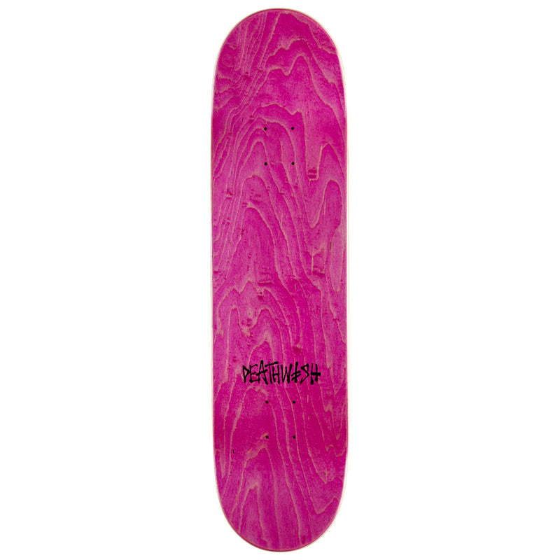 Deathwish Gang Spray Skateboard Deck - Black/White - 8.25"
