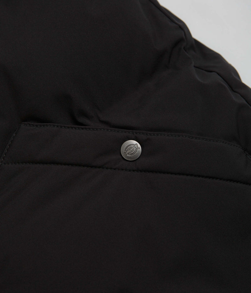Dickies Eagleville Hooded Puffer Jacket in Black