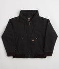 Dickies Hilham Hooded Canvas Jacket in Black