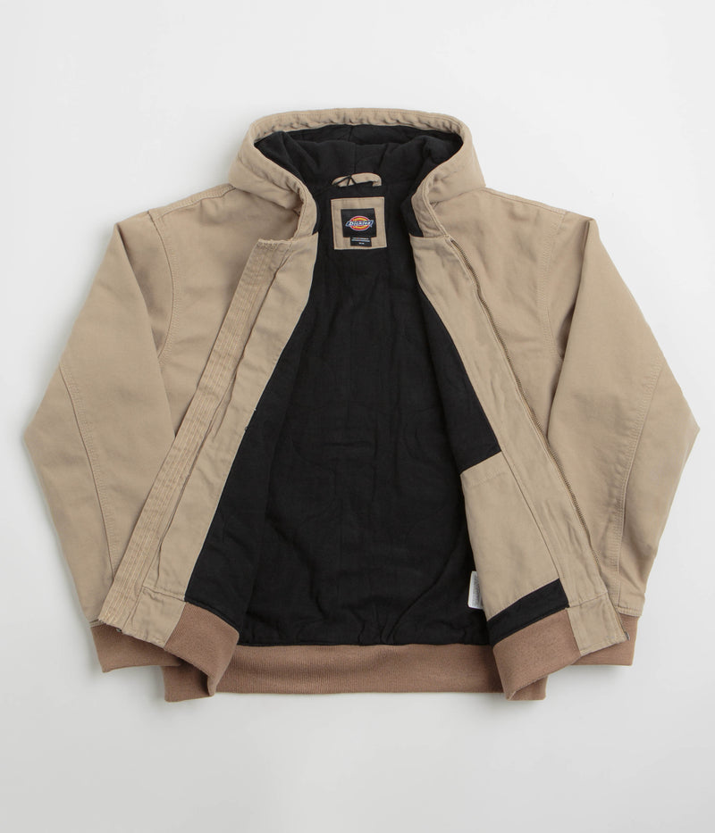 Dickies Hilham Hooded Canvas Jacket in Desert Sand