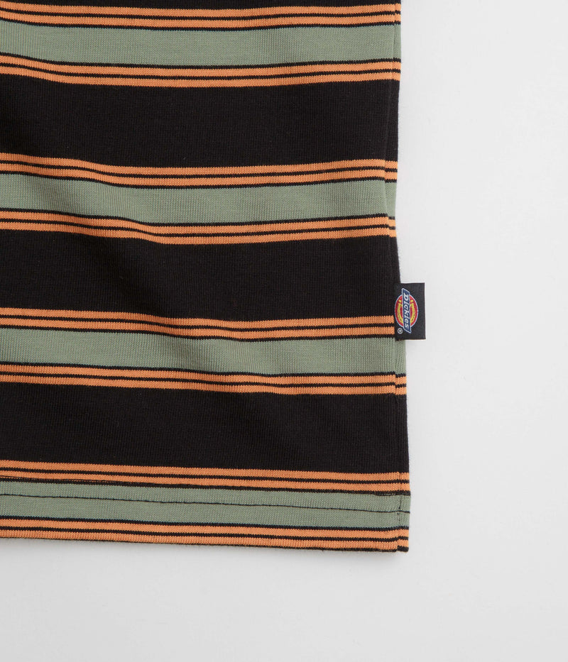 Dickies York Stripe T-Shirt in Black