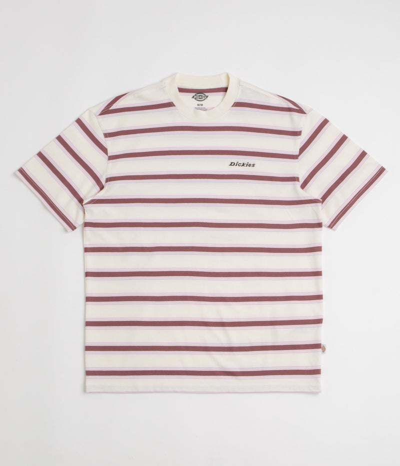Dickies York Stripe T-Shirt in Egret