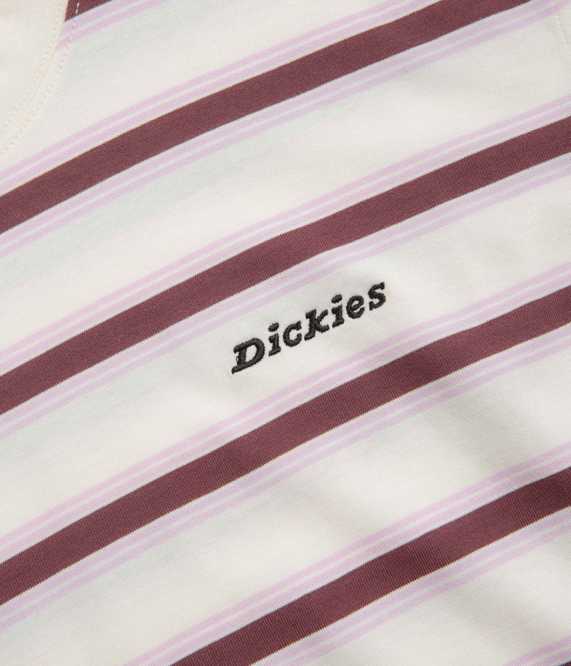 Dickies York Stripe T-Shirt in Egret
