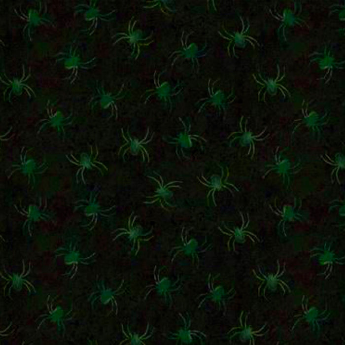 Digital Spiders - Emerald | Emerald Hollow | Quilting Cotton
