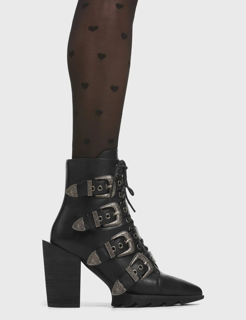 Don't Even Western Ankle Boots lamodawebsite