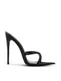 Donatella Mule - Noir Satin