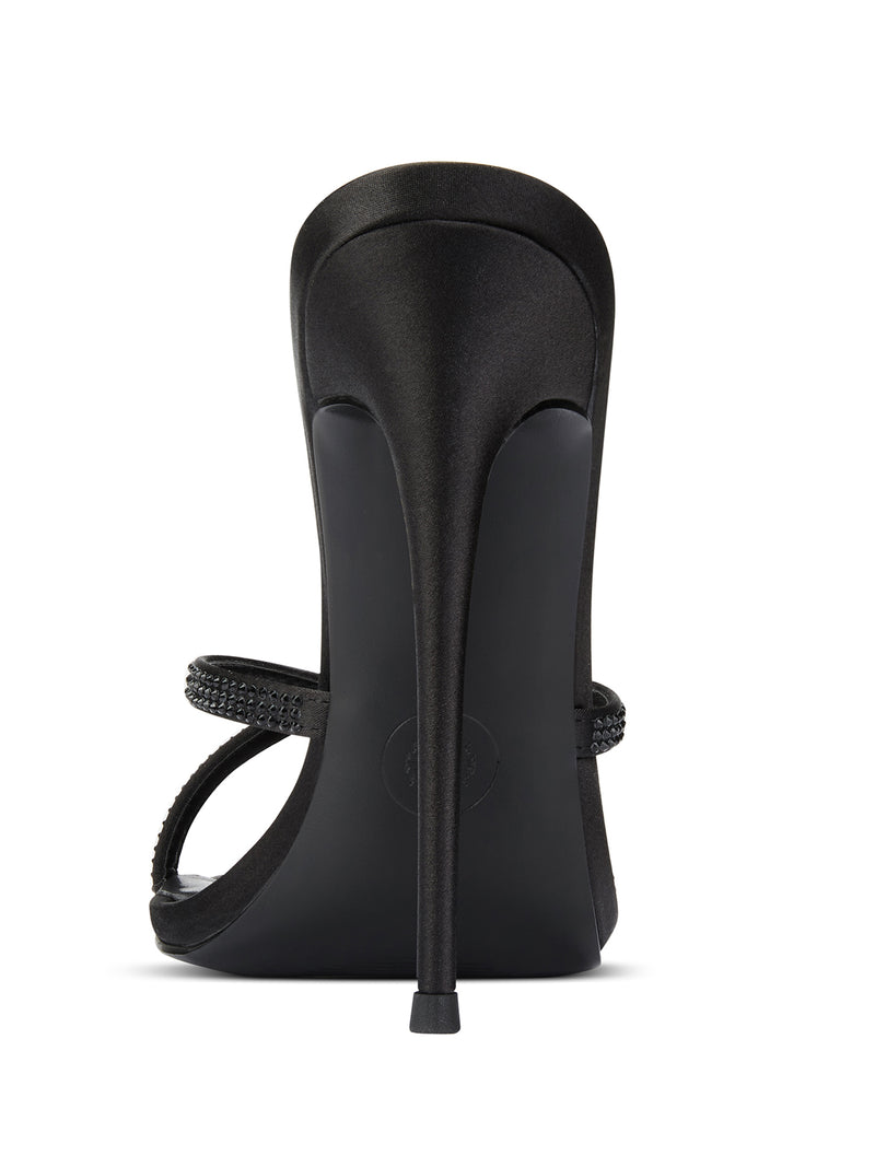 Donatella Mule - Noir Satin
