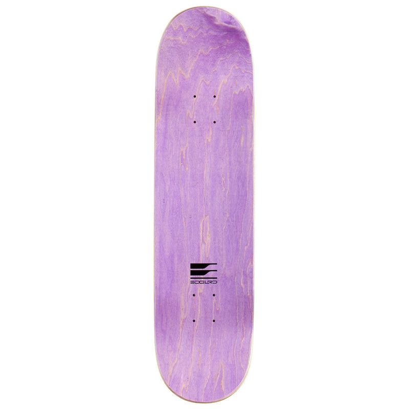 EDGLRD Tech Script Skateboard Complete - Black/Yellow Font - 8.25"