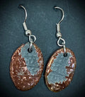 Really Nice! Raku  Irregular oval Shimmery two tone copper luster 1/2 ounce