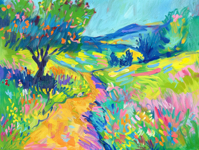 Fauvist Spring Landscape