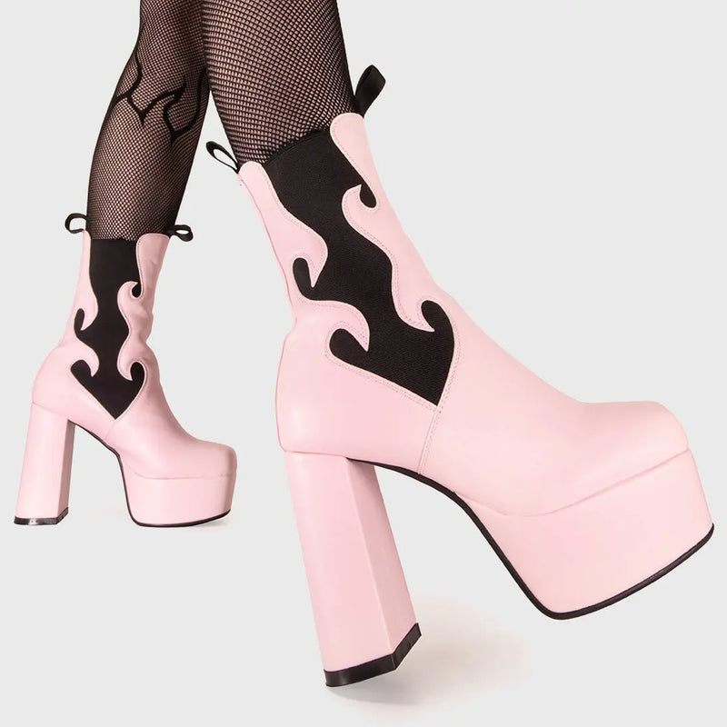 Feelings Platform Ankle Boots LAMODA