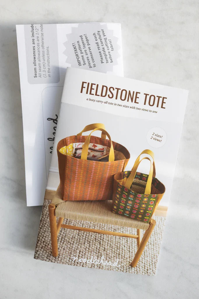 Fieldstone Tote paper pattern ||  Noodlehead