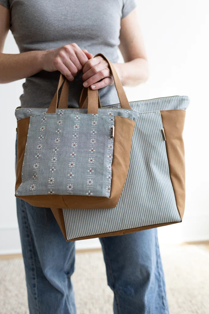 Fieldstone Tote paper pattern ||  Noodlehead