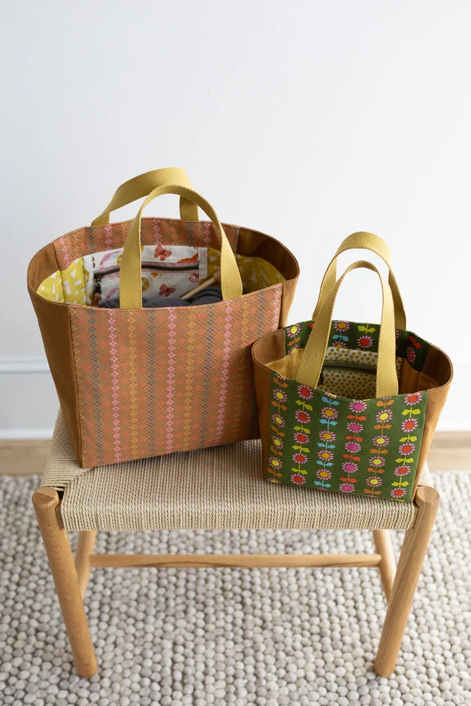 Fieldstone Tote paper pattern ||  Noodlehead