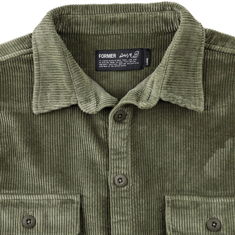 Former Reynolds Cord Long Sleeve Shirt - Pine