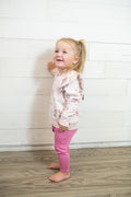 French Terry Woodsorrel Ruffle Sweatshirt Ribbed Flare Pants