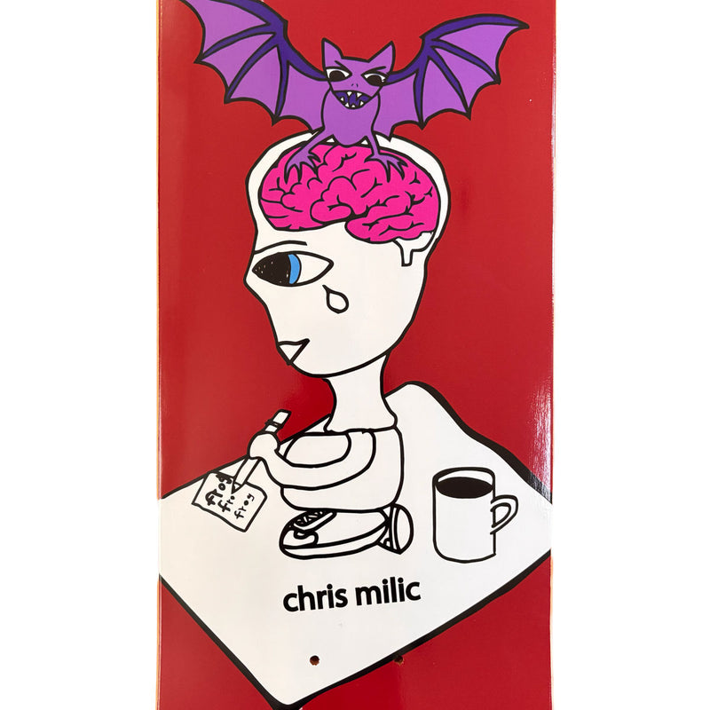 Frog Bat Brain Chris Milic Skateboard Deck - 8.60"