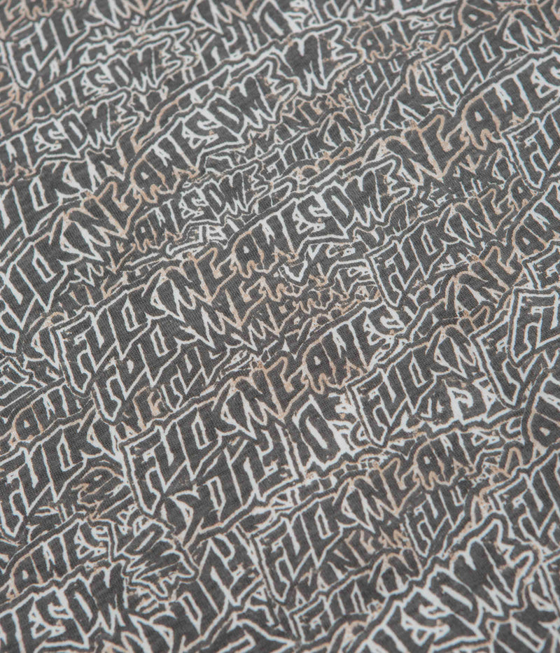 Fucking Awesome Burnt Sticker Stamp T-Shirt in All Over Print