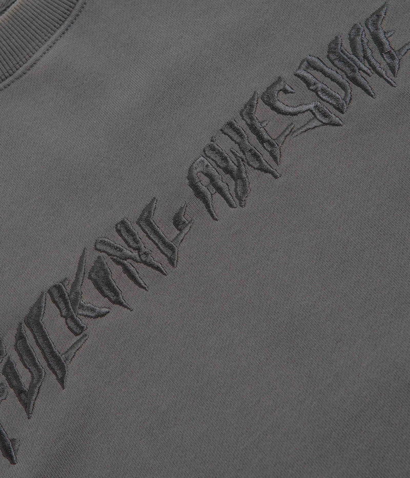 Fucking Awesome Distressed Stamp Crewneck Sweatshirt in Black
