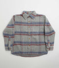 Fucking Awesome Oversized Flannel Shirt in Grey and Blue