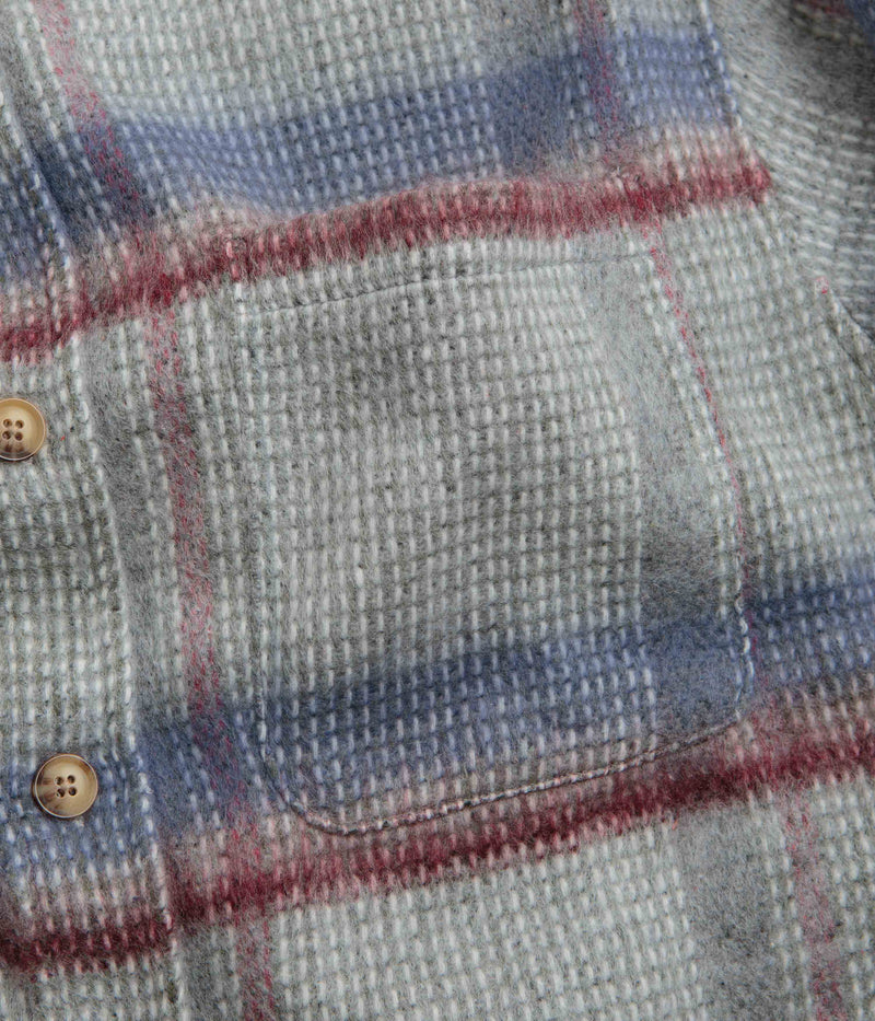 Fucking Awesome Oversized Flannel Shirt in Grey and Blue