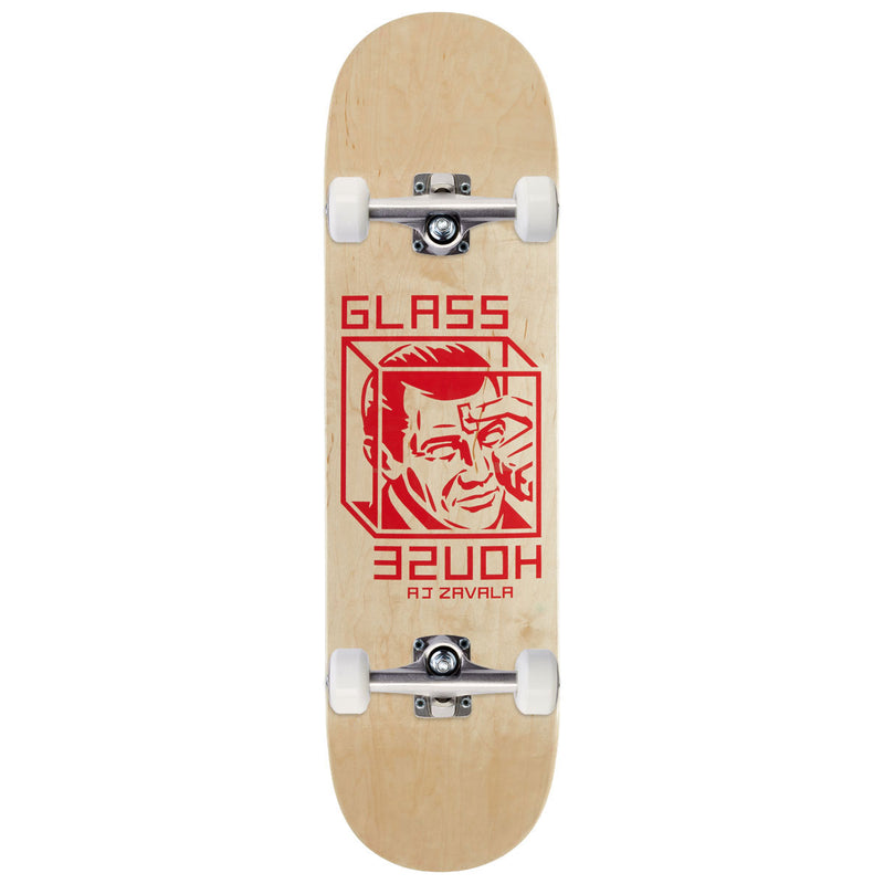 Glass House Zavala House Arrest Skateboard Complete - Natural Bottom/Assorted Top - 8.375"