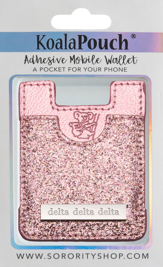 Glitter Koala Pouch - Delta Delta Delta
