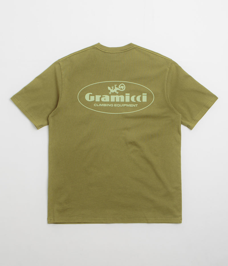 Gramicci Climbing Equipment T-Shirt in Pistachio Pigment