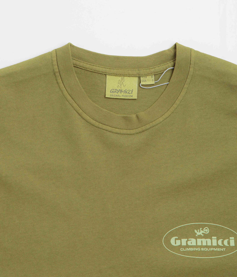 Gramicci Climbing Equipment T-Shirt in Pistachio Pigment