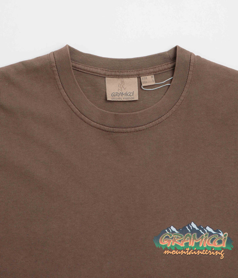 Gramicci Mountaineering T-Shirt in Brown Pigment