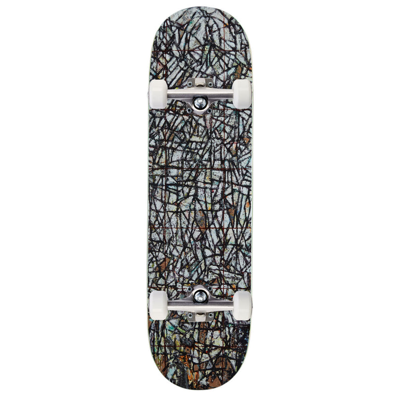GX1000 B&W Abstract Skateboard Complete - 8.50"